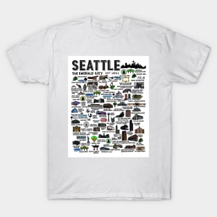 Seattle Map T-Shirt